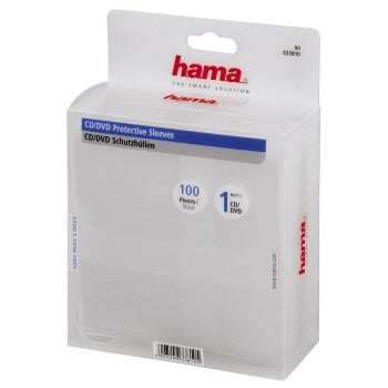 Hama CD DVD pochettes 100 pièces transparentes