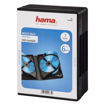 Hama DVD 6 box, confezione da 3