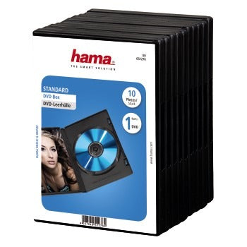 Hama Boîte DVD noire, paquet de 10