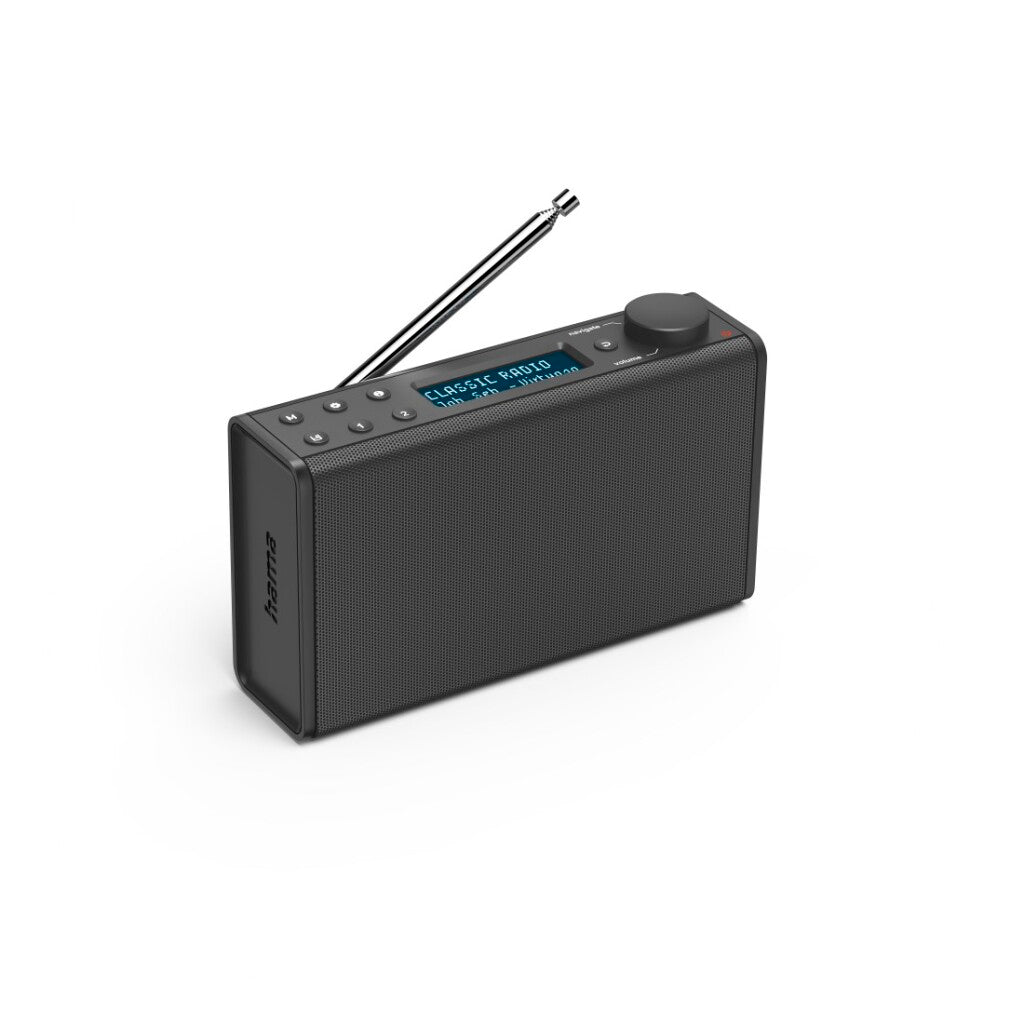Hama Digital Radio dr7usb fm dab dab+ funktionnéiert op Batterien