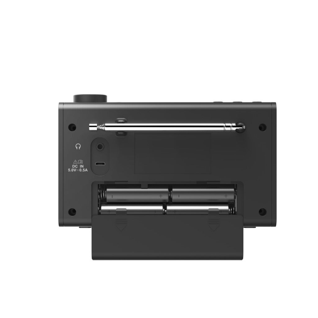 Hama Digital Radio dr7usb fm dab dab+ funktionnéiert op Batterien