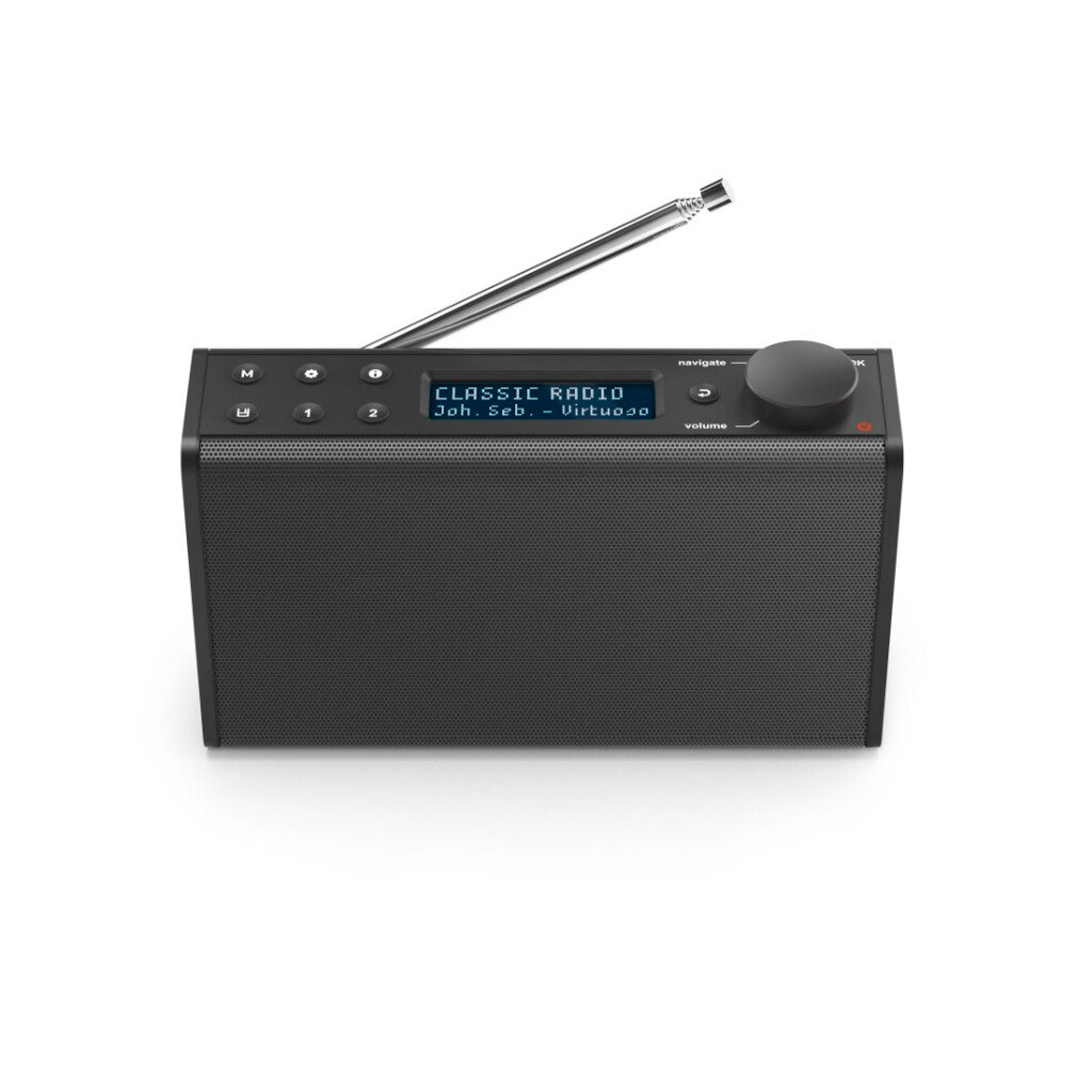 Hama Digital Radio dr7usb fm dab dab+ funktionnéiert op Batterien