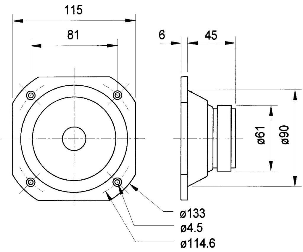 Visaton Visaton VS-FRS10 WP 4W Breitbandlautsprecher salzwasserbeständig 10 cm (4) 4 Ohm weiß