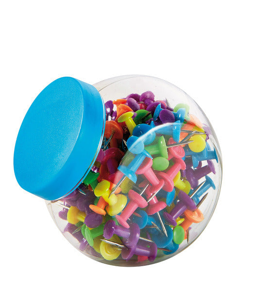Van der Doelen alco al-6600-26 pushpin 150 pcs in screw cap box neon color