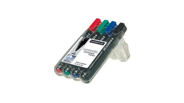 Staedtler set of 4 permanent marker pens