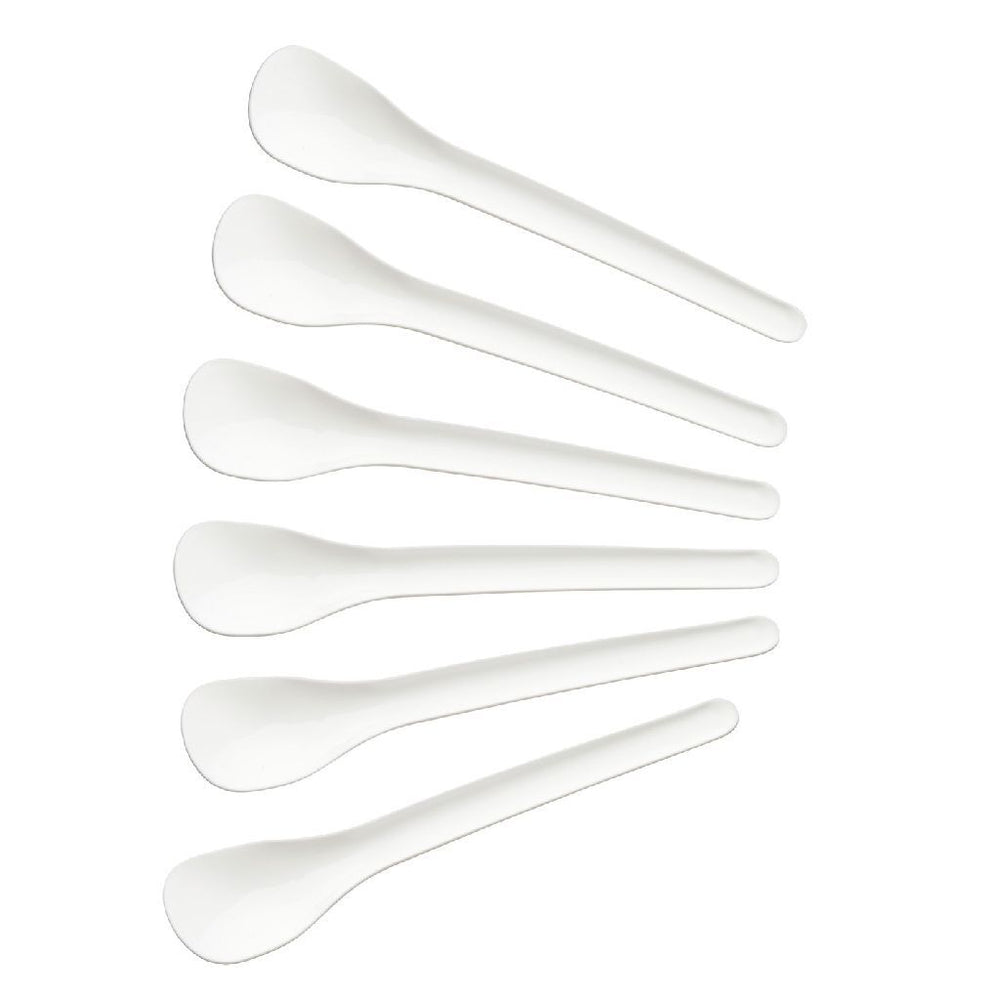 Fackelmann eggeskjeer 14 cm 6 stk hvit