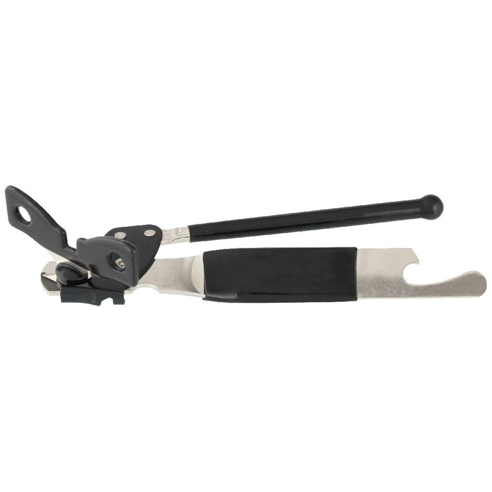 Fackelmann basic can and bottle opener 15 cm silver black