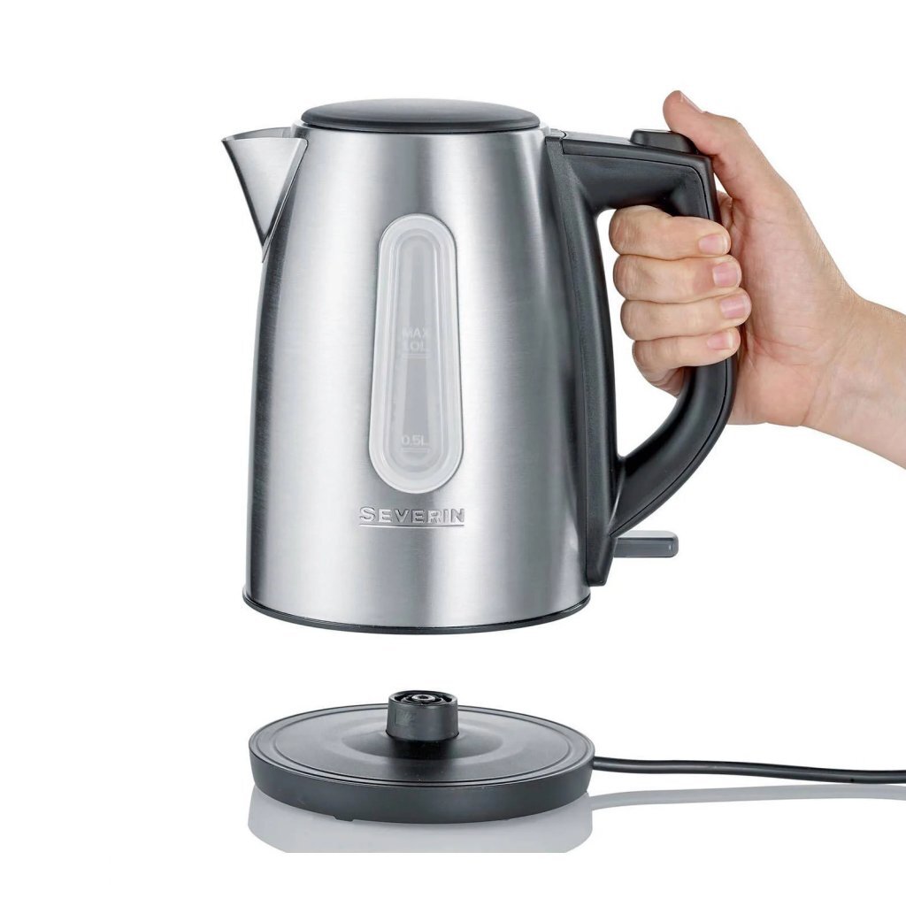 Severin wk3469 kettle 1.0l 2200w stainless steel