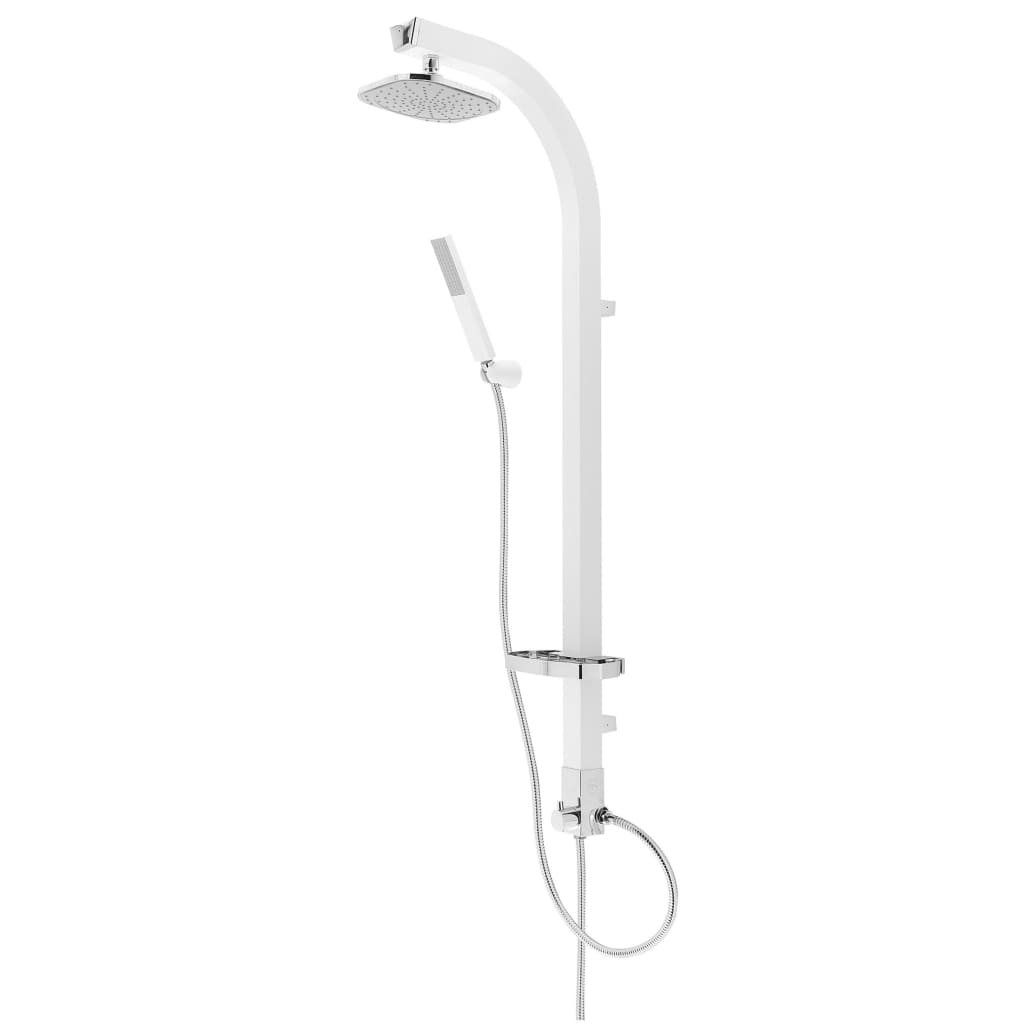 Schüte Rain Shower Set Madagaskar White og Chrome -farvet