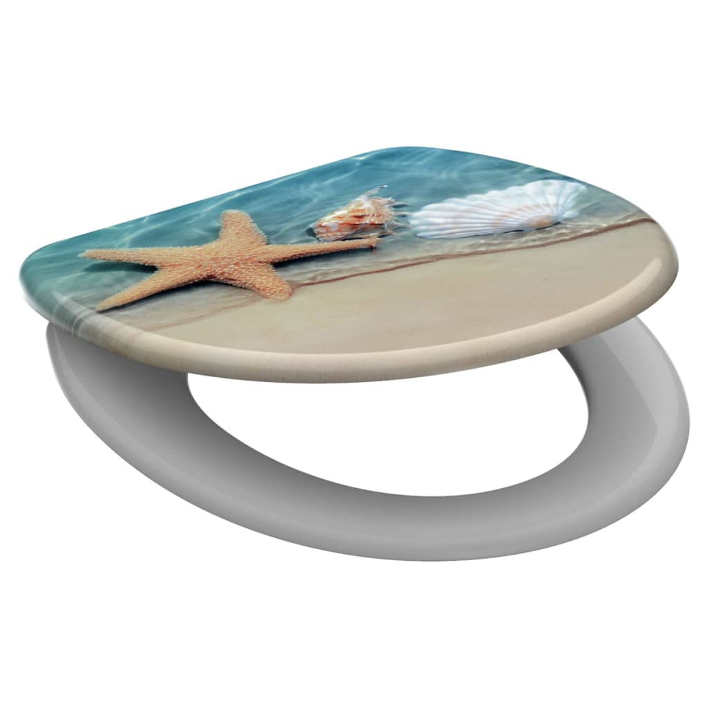 Schütte toilet seat with soft-close beach