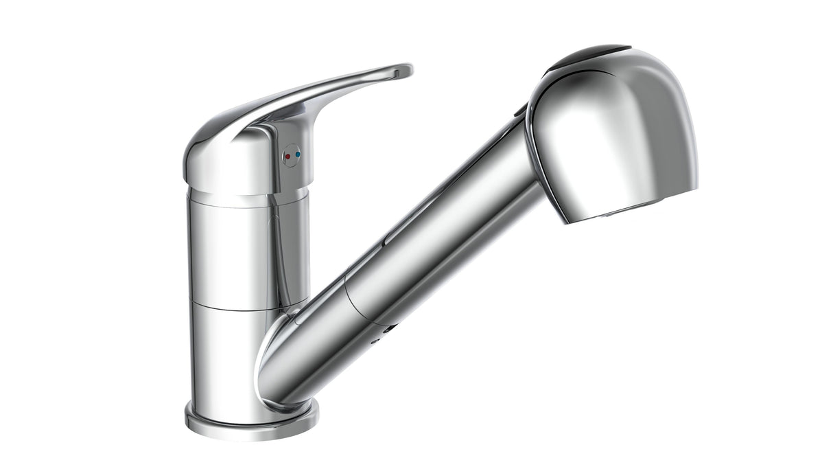 Schütte en -Button Mixer Supra Chrome -farget