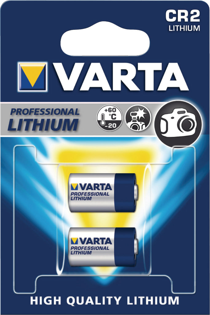 Varta cr2-2 litium-valokuvaakku 3v 920mah 2 läpipainopakkaus