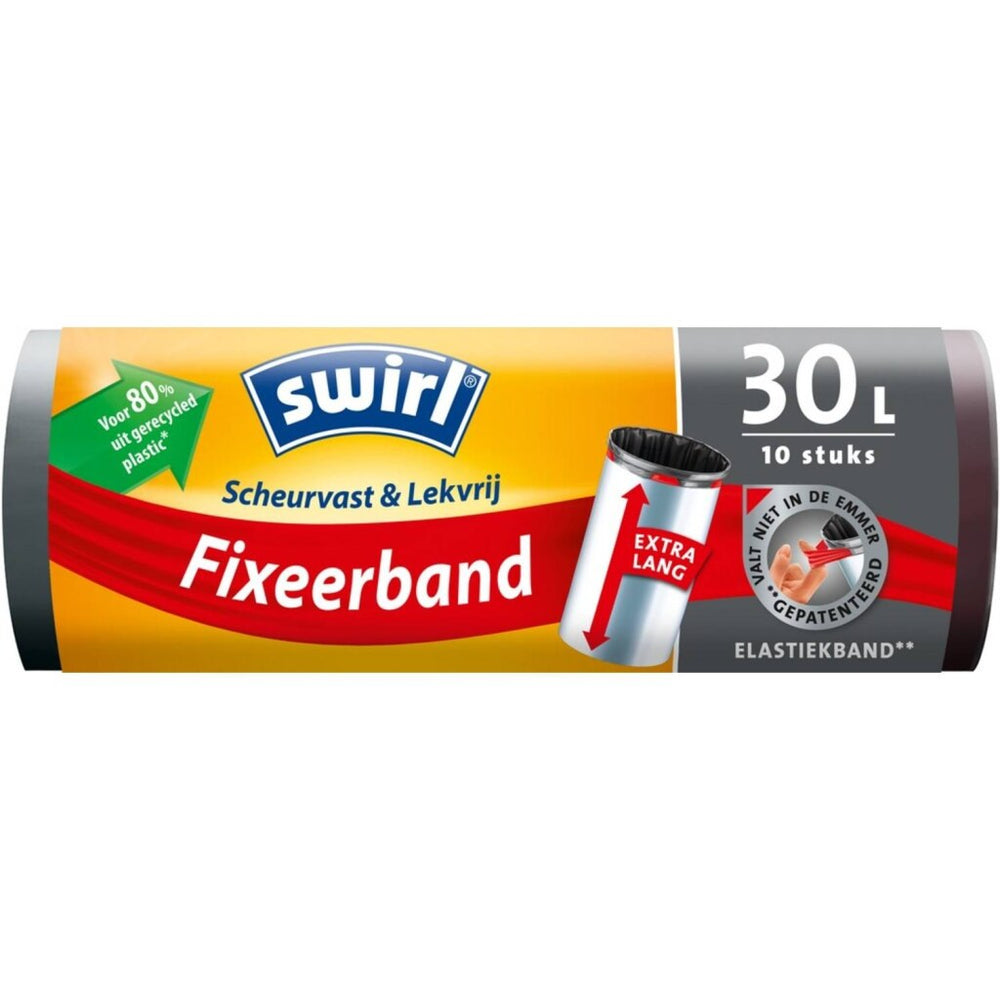 Swirl pedal bin bag with fixing strap xl 30l 10 pieces