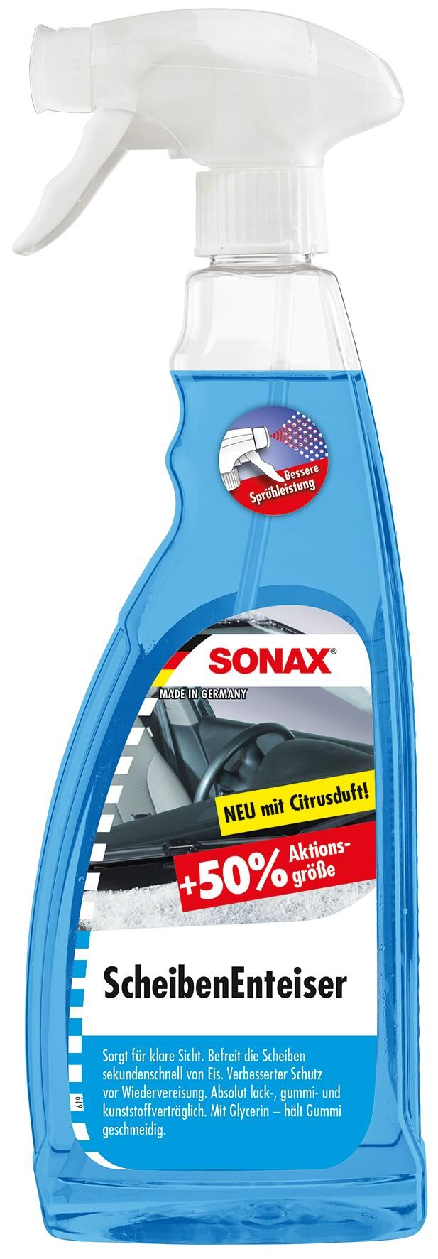 Sonax windshield defroster 750ml sprue bottle