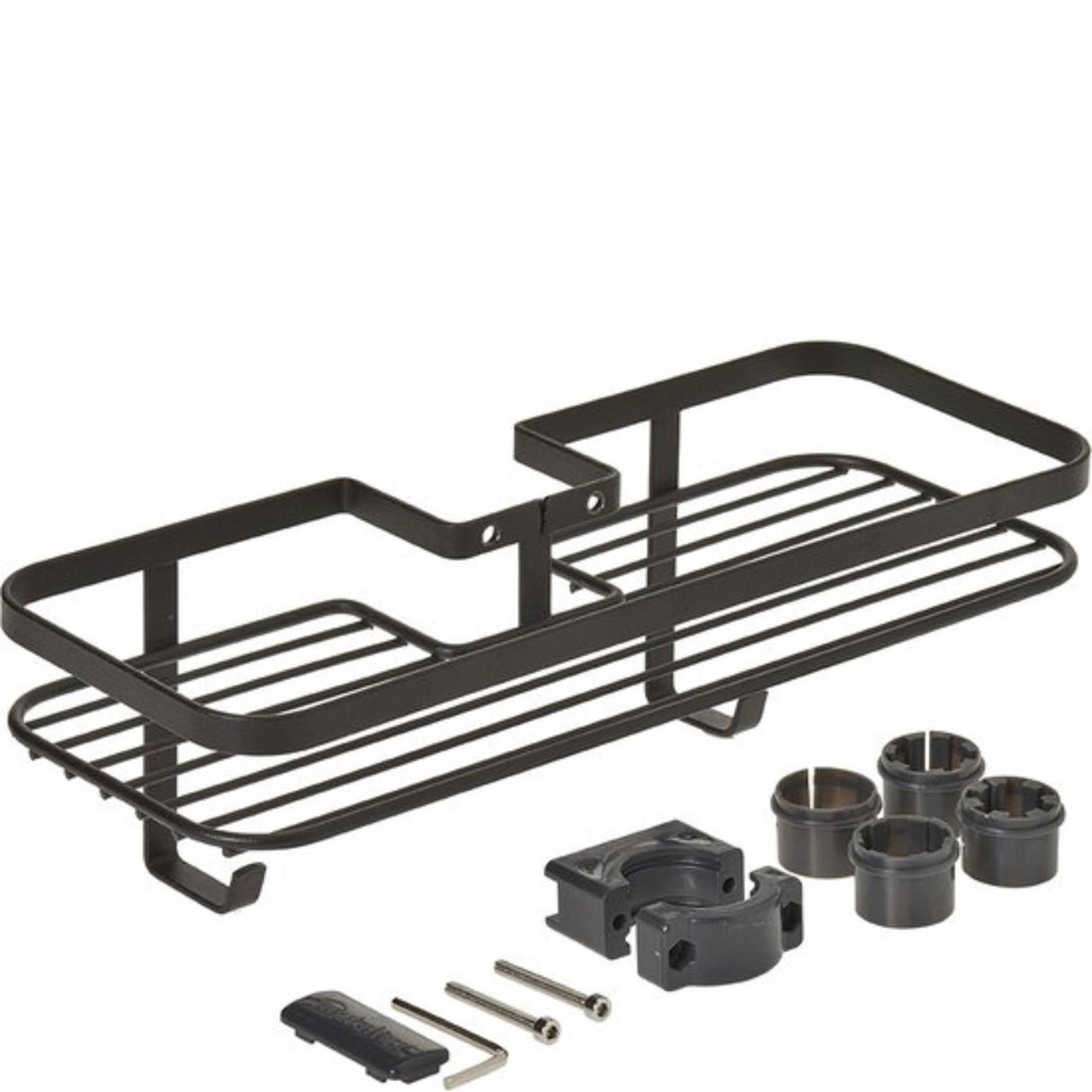 Estante de ducha Metaltex 29x11x9 cm negro mate