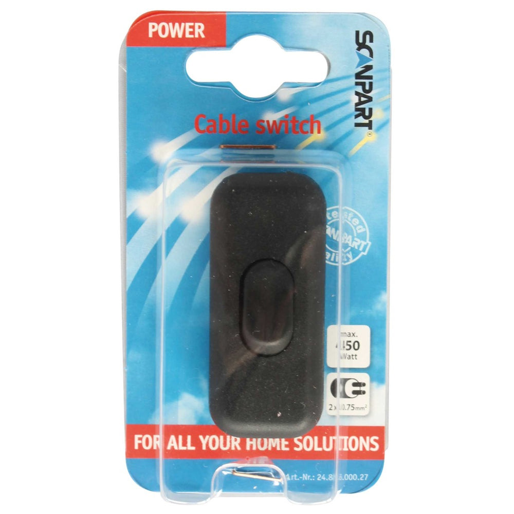 Interruptor cable Scanpart negro 1p 2amp