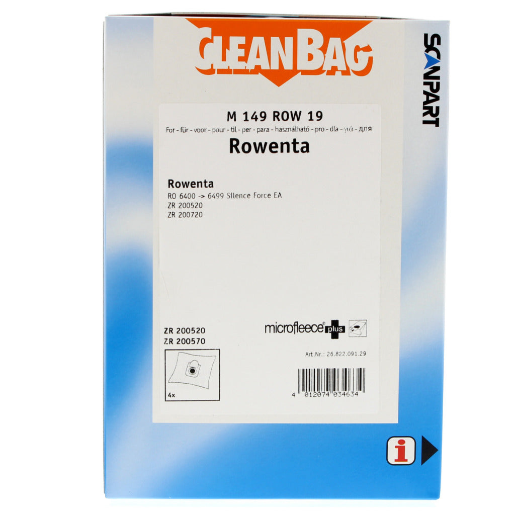Scanpart microfleece+ bolsa para el polvo rowenta Silence Force