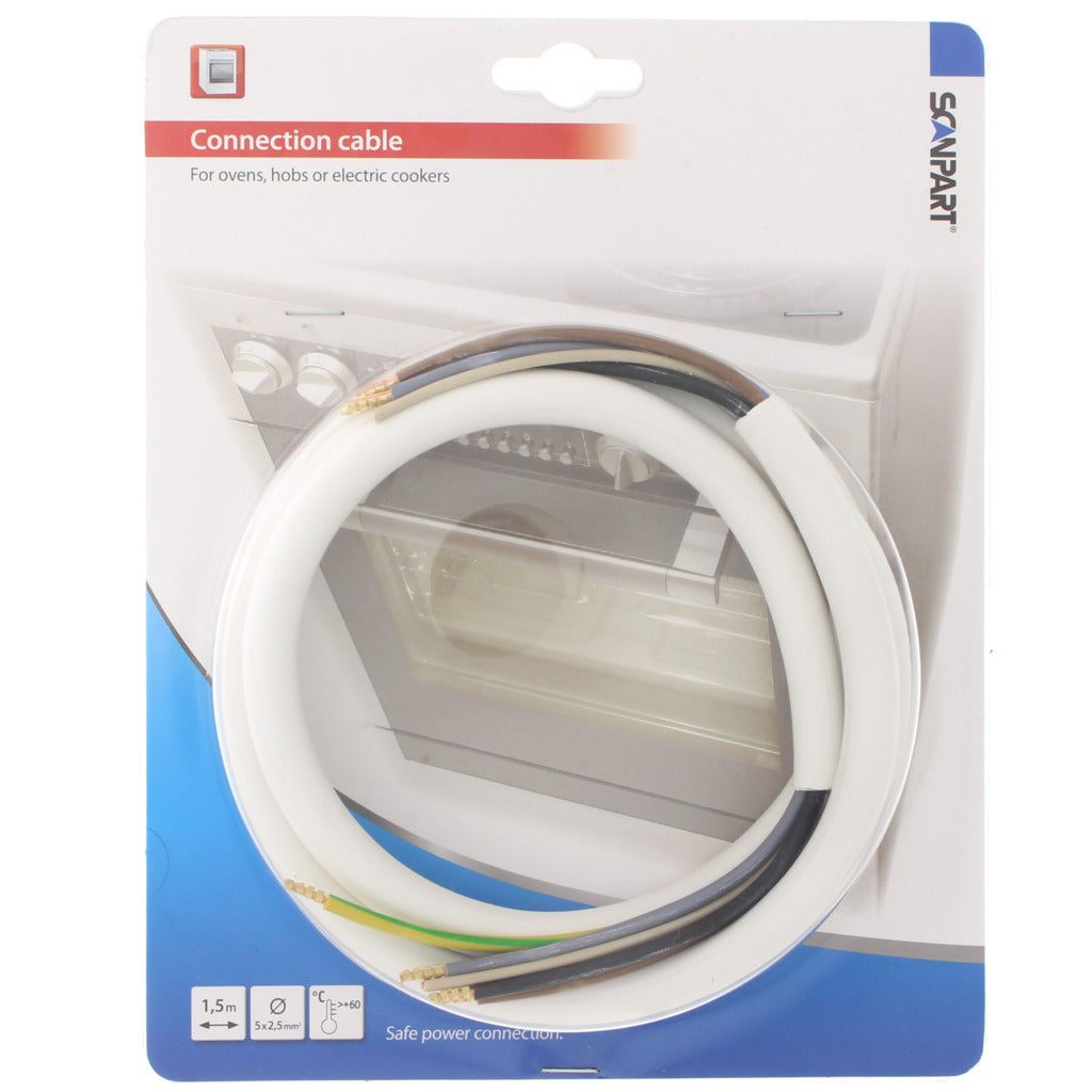 Scanpart f111 ugnsanslutningskabel 5x2,5 1,5m