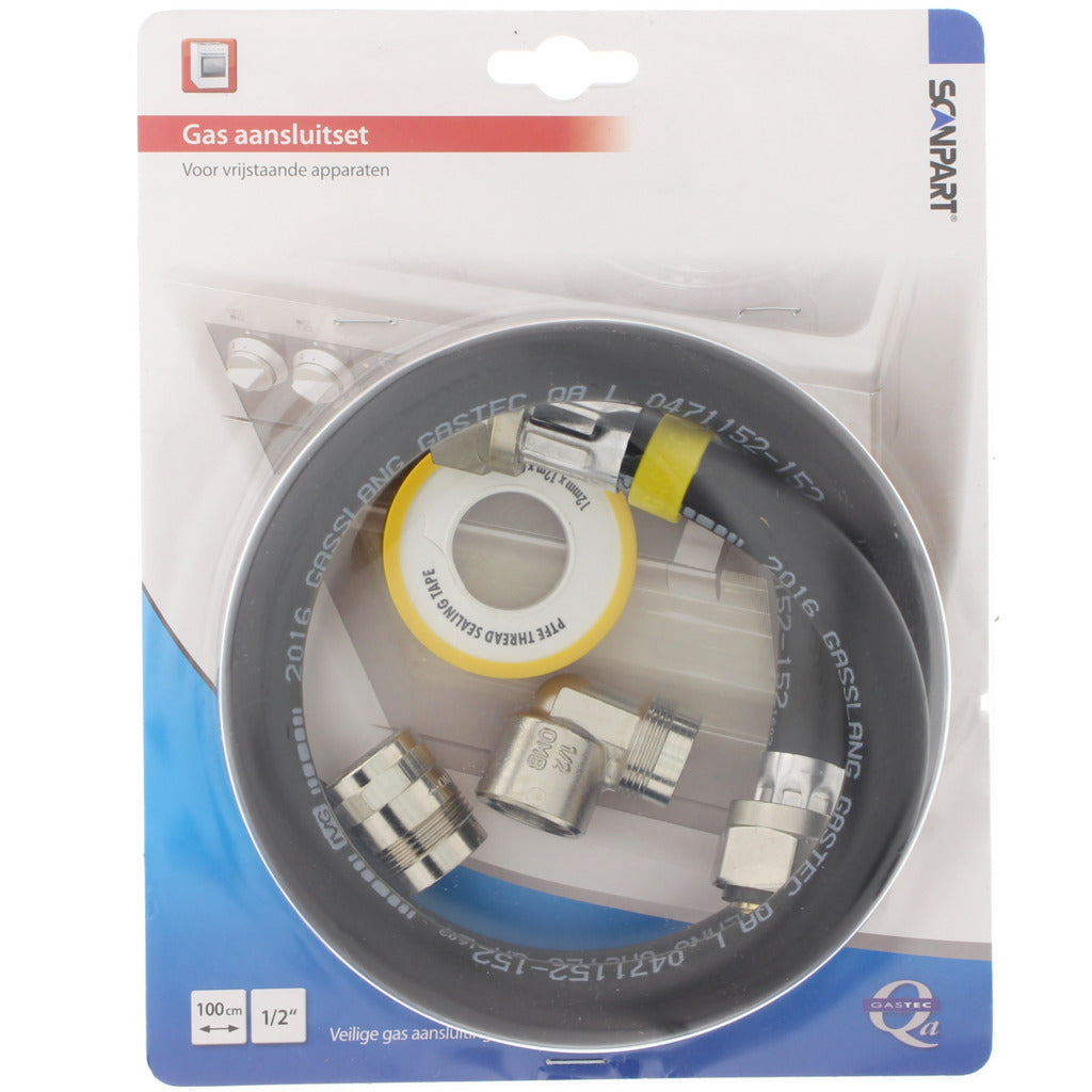 Scanpart 1104010003 kit de raccordement gaz 1 2 100cm