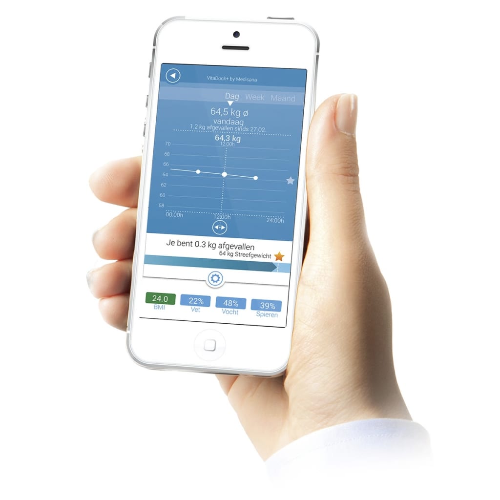 Medisana lichaamsanalyse weegschaal bs 445 wit 180 kg 40441