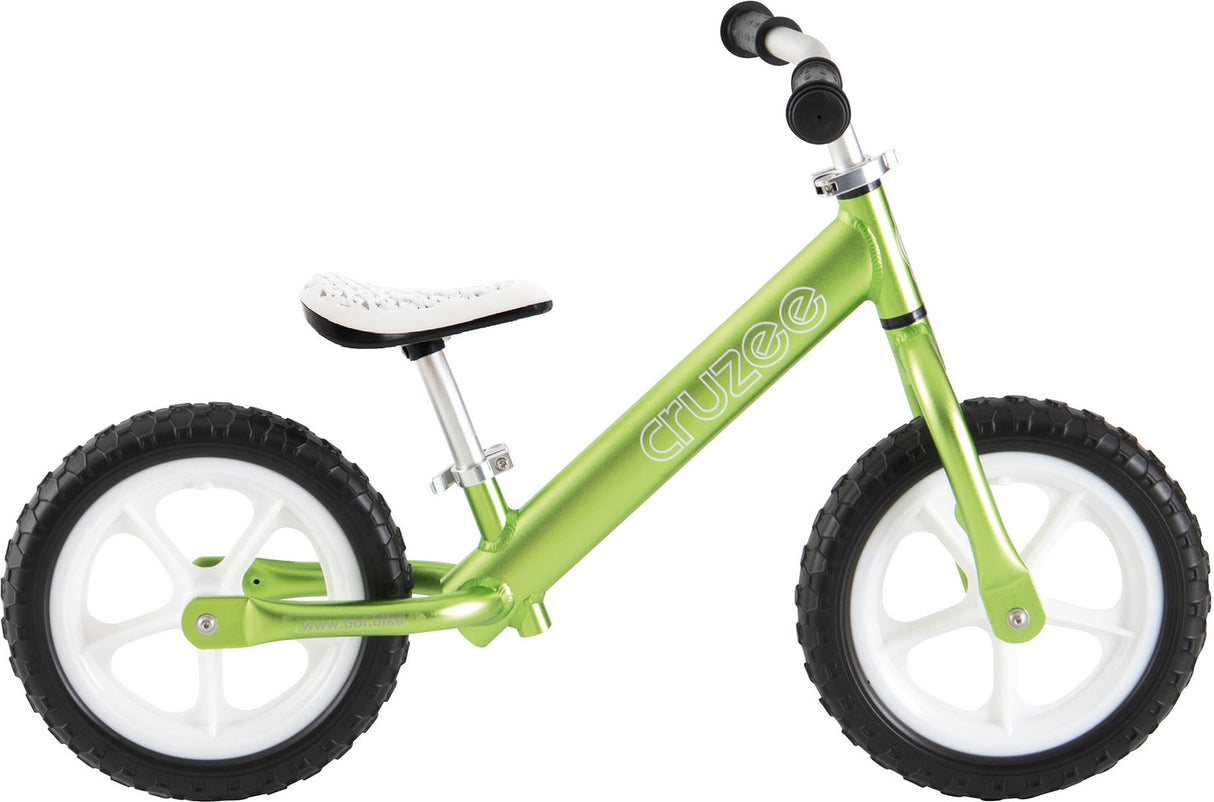Cruzee ultralite balance bike 12″ green