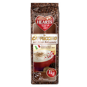Hearts cappuccino med fin kakaonote (10x 1000gr)