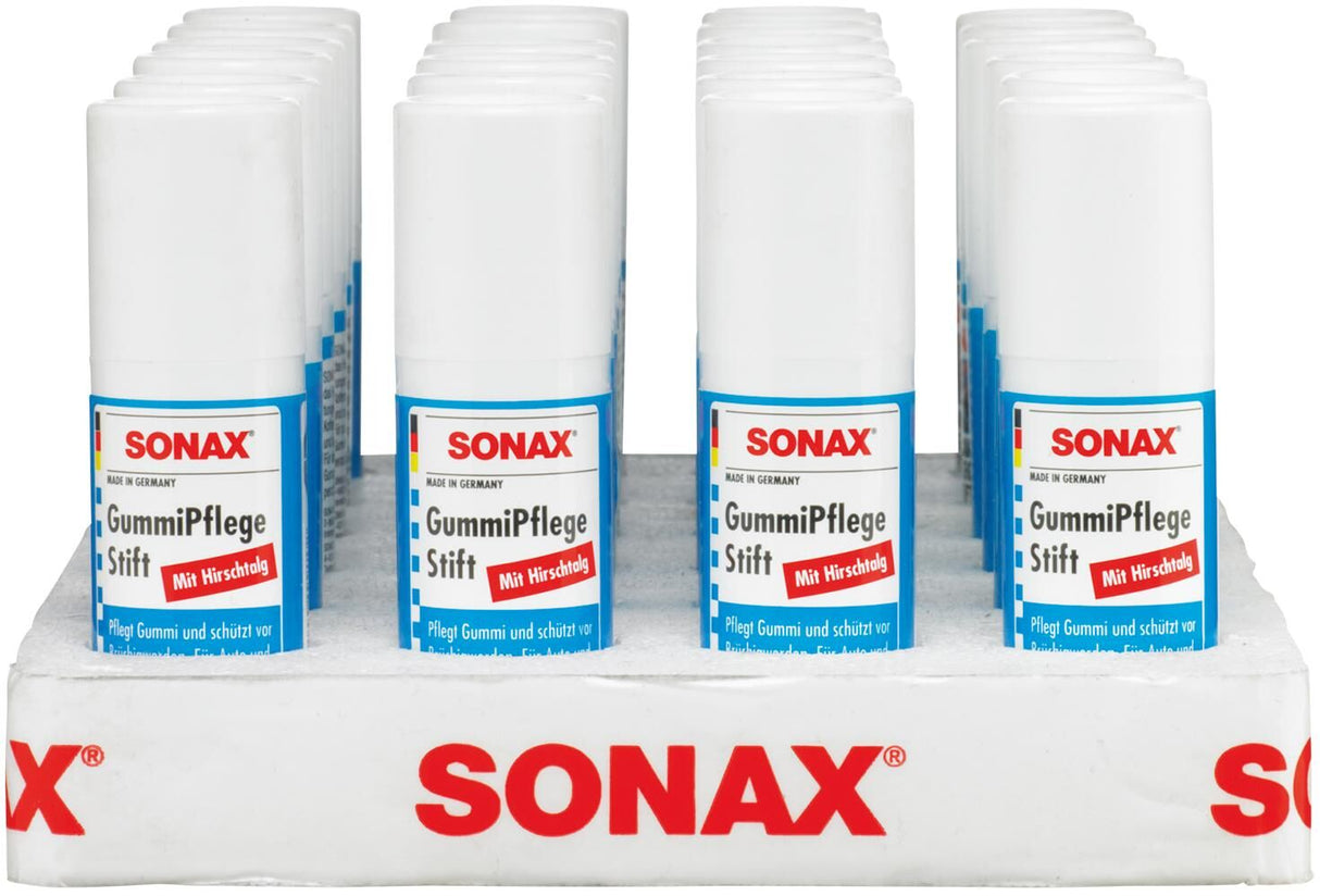 Sonax gumi spray gummipflegestift gumiápoló rúd 20g sb tubus