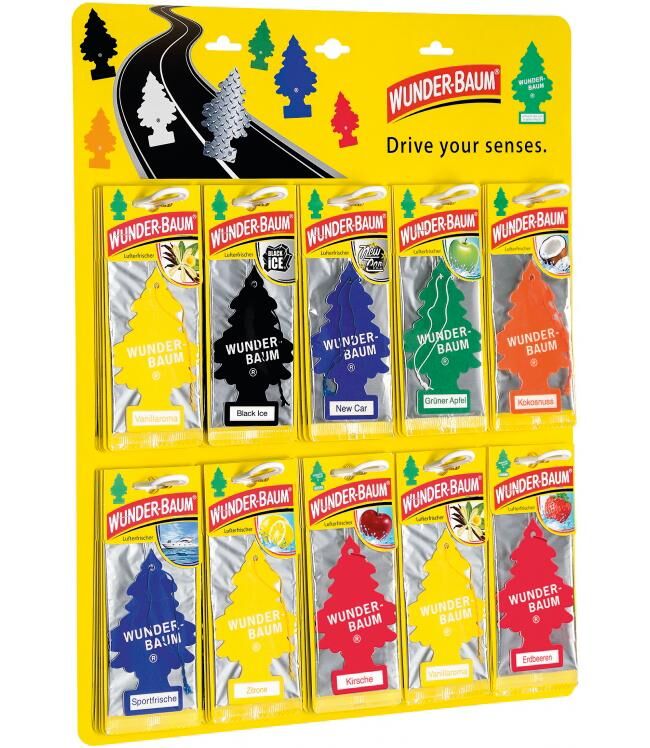 Wunder-baum vôňa stromy osviežovač vzduchu wunderbaum stolný berlin 120 kusov roz.