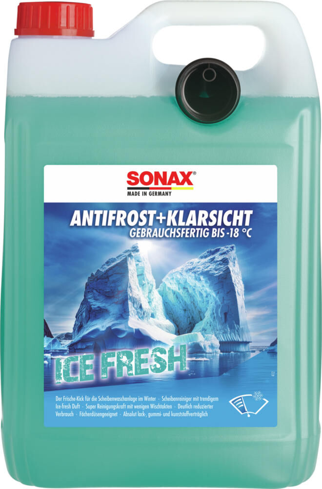 Sonax antifreeze protection windshield anti-freeze clearsight . antif.klarsicht 5 l -18c ice-fresh