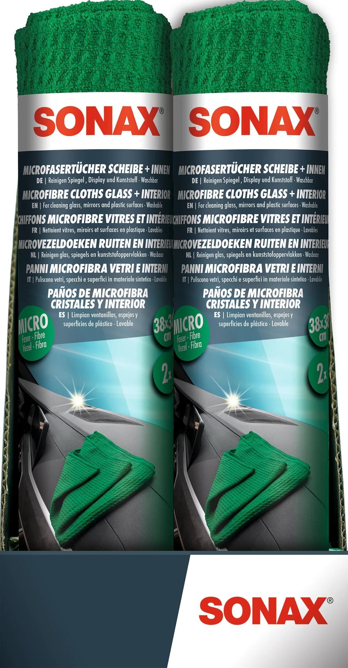 Sonax микрофибърна кърпа scheibe+innen микрофибърна кърпа отвътре
