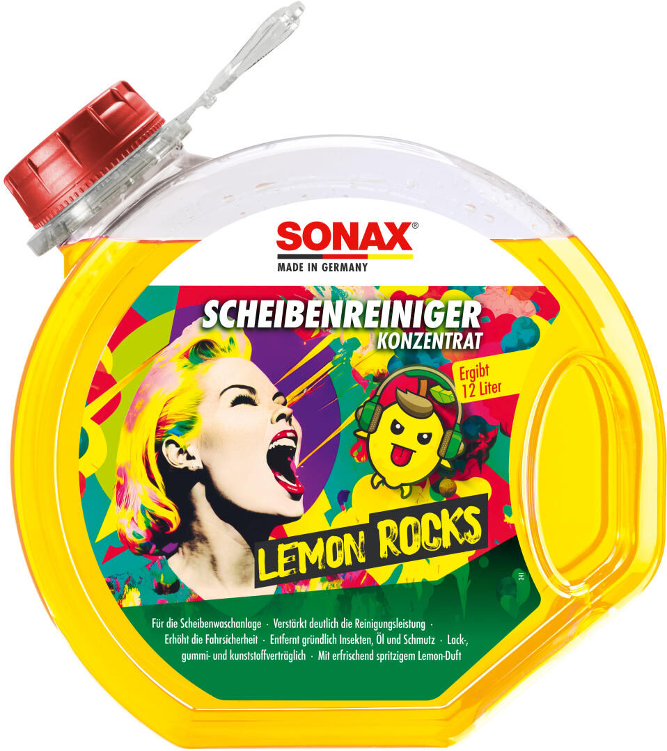 Sonax window cleaner disc rate concentrate 3 l lemon rocks