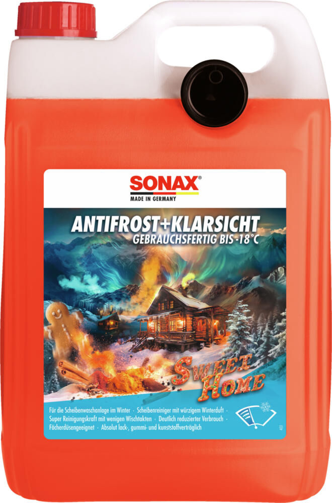 Sonax antifreeze protection windshield antifreeze clearsight . antif.klarsicht 5 l -18c sweet home