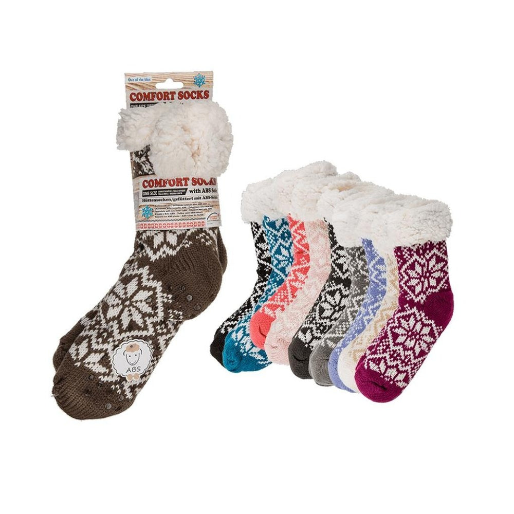 Basic comfort socks ice flower one size
