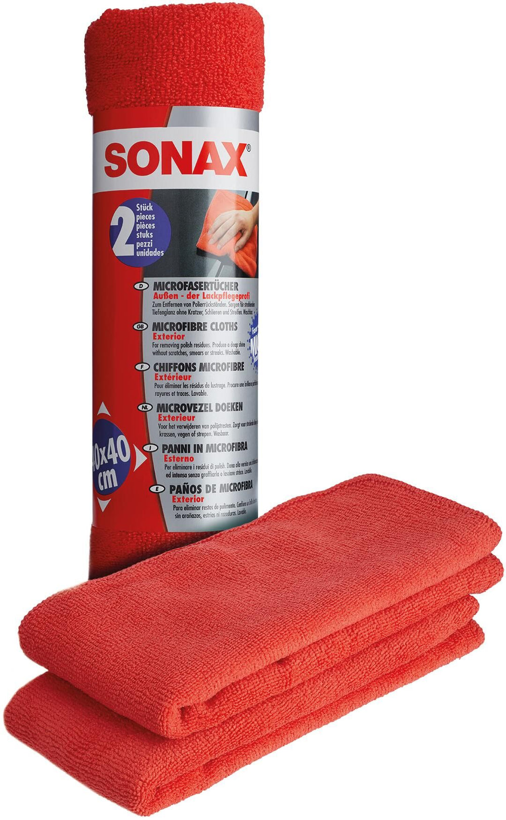 Sonax microfibre cloth outside - der lackpflegeprofi microfibre cloth outside pckg. 2 pieces