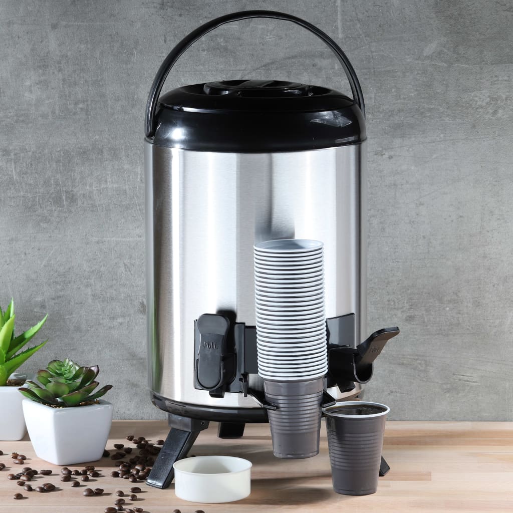 HI HI Thermos 9 L 23 cm silver colored