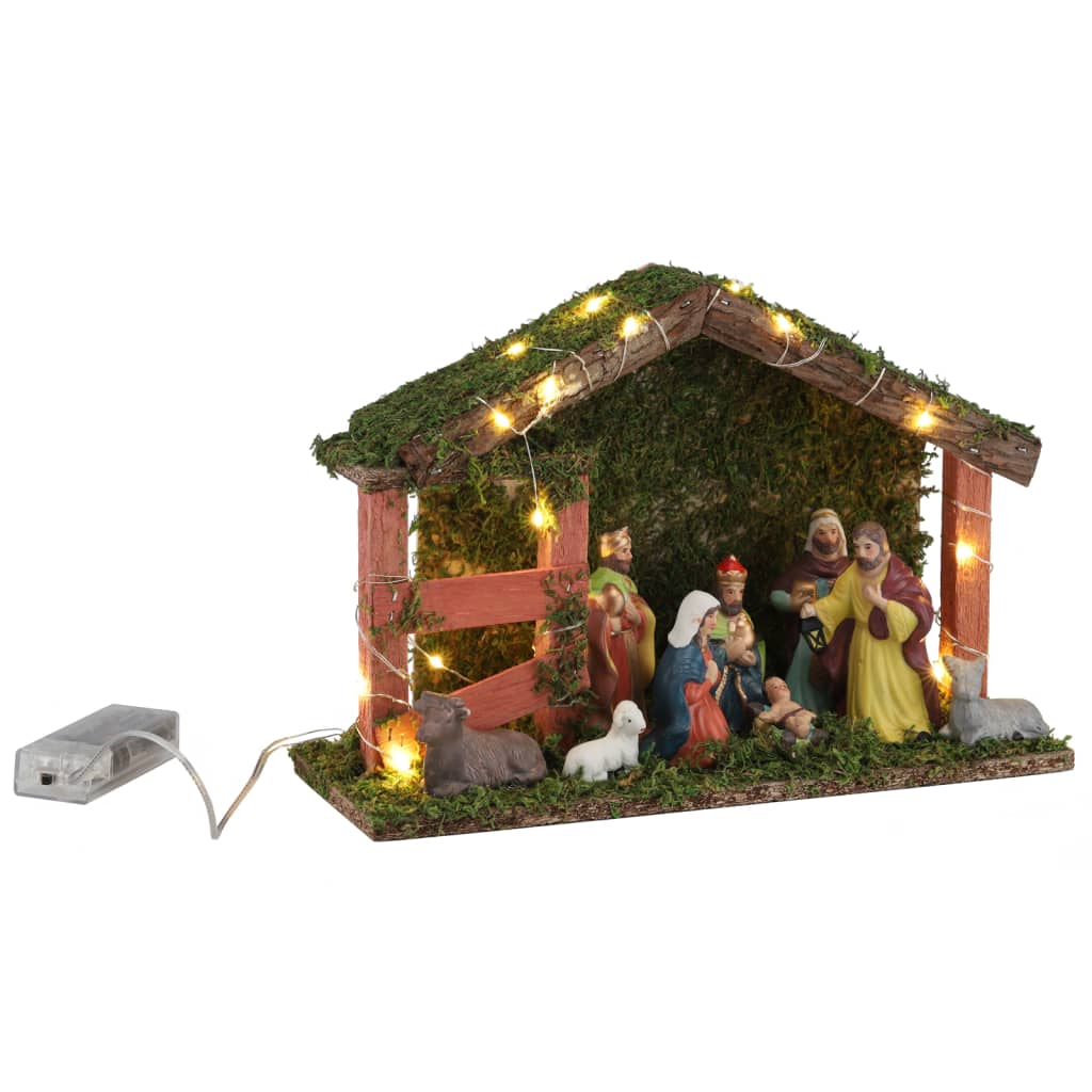 Ciao hi scene di natività con illuminazione a led
