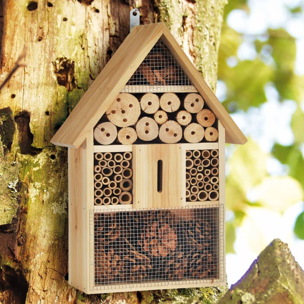 HI HI Insect Hotel 31x10x48 cm natural wood