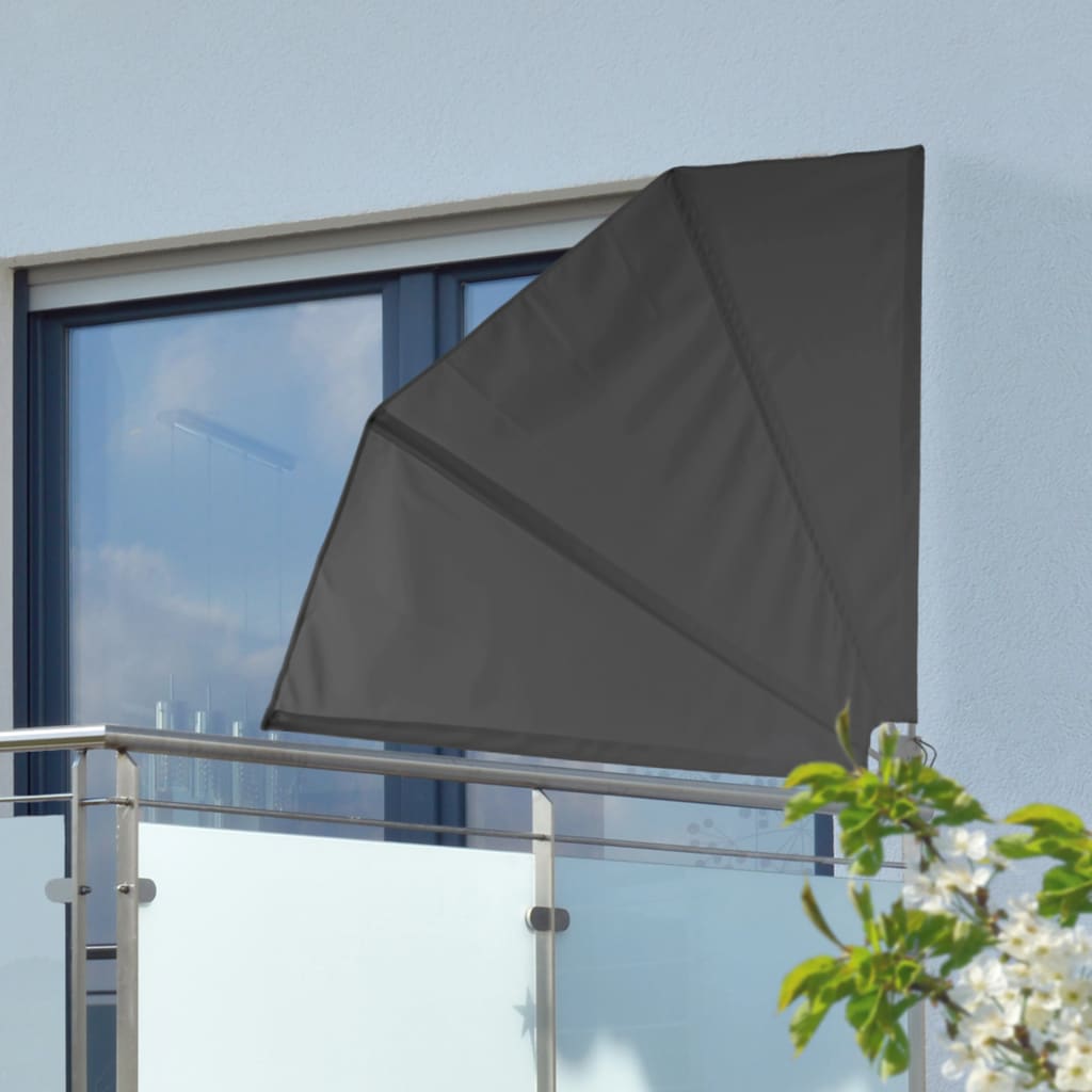 HI HI Balcony screen 1.2x1.2 m polyester black