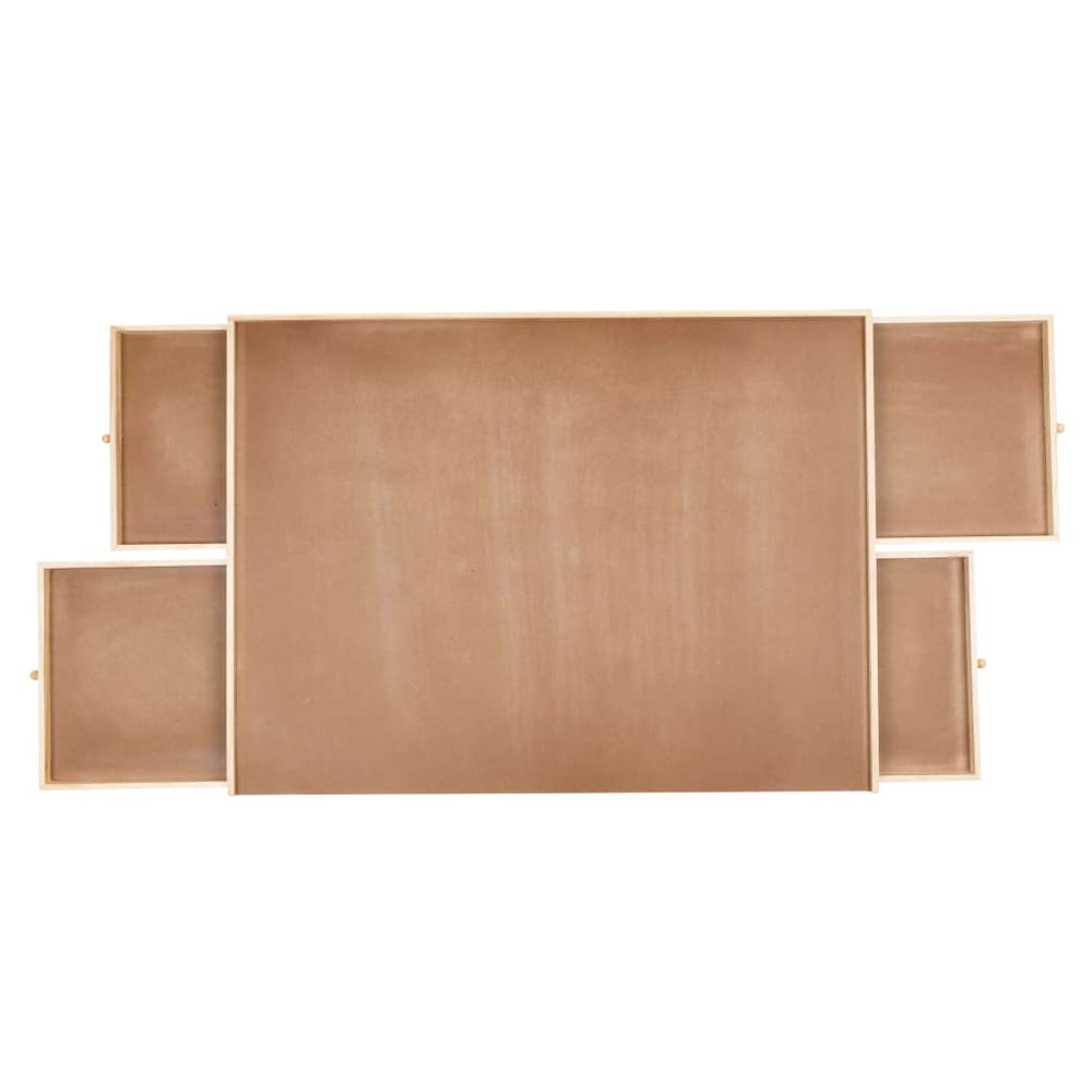 Hi Hi Puzzle Table avec 4 tiroirs 90x67x4,5 cm Bois