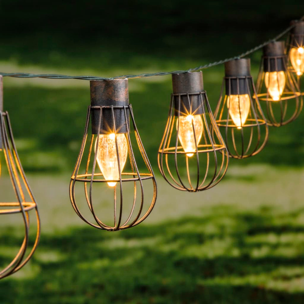 Ciao catena di illuminazione da giardino 10 ST LED solare 5,5 cm