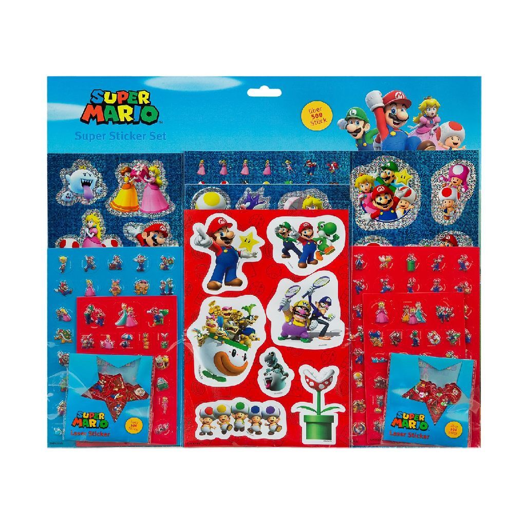 Undercover super sticker set super mario