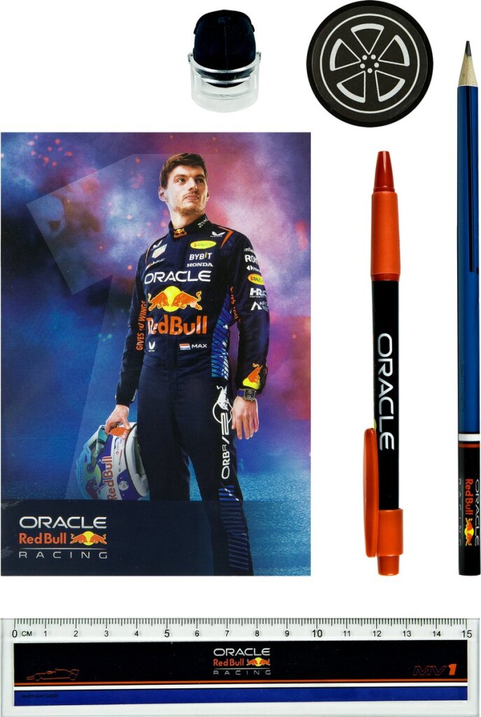 Undercover writing set red bull racing max verstappen