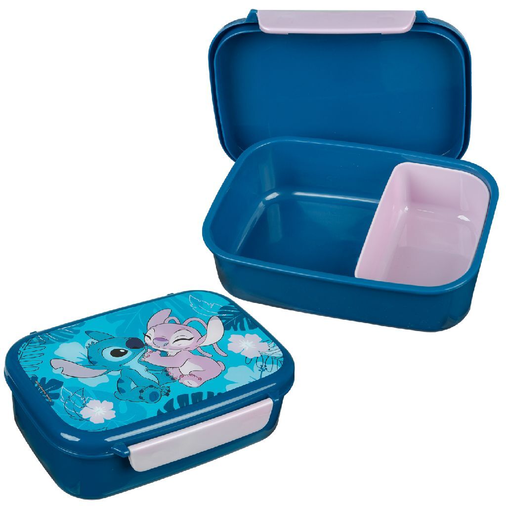 Van der meulen disney stitch lunch box blauw lila