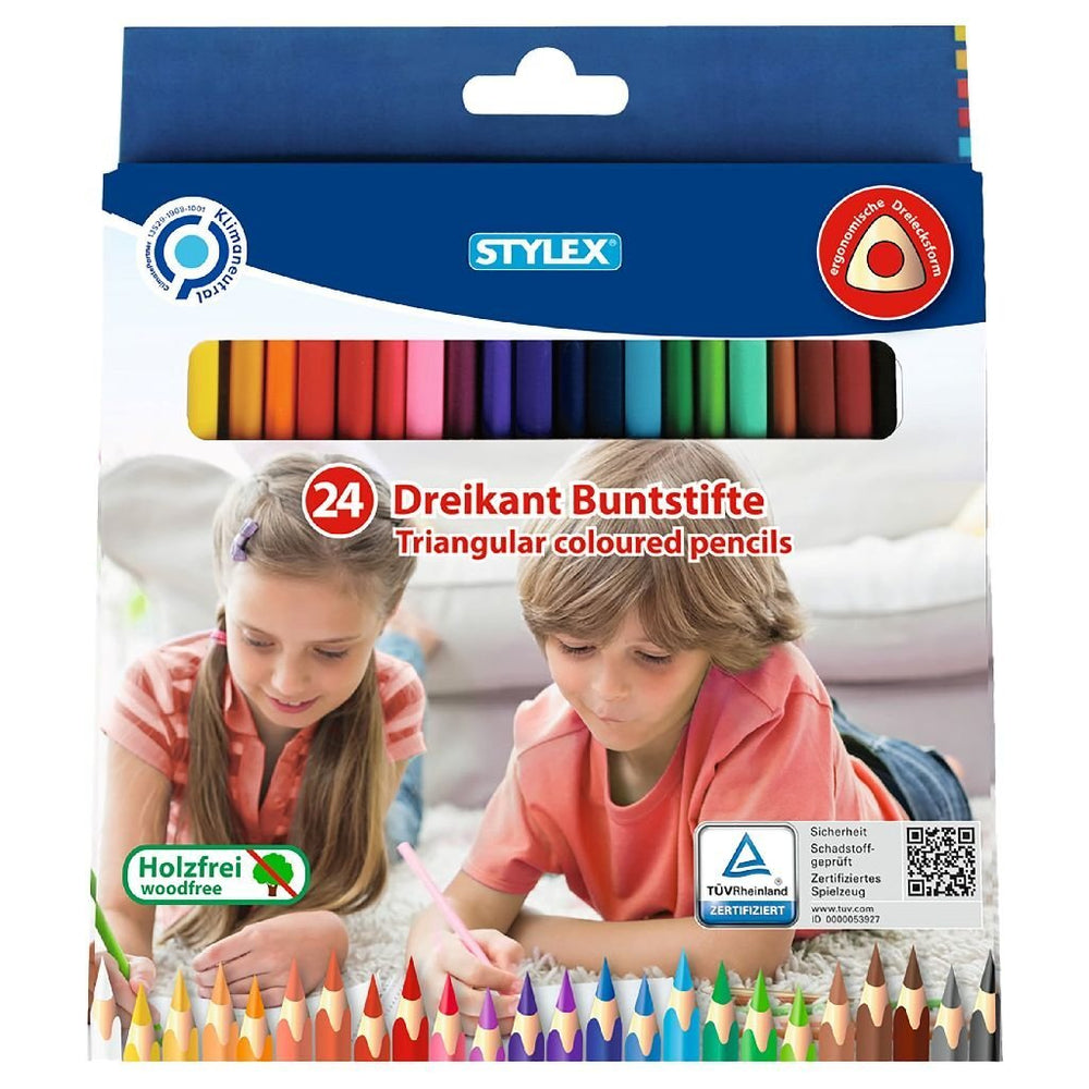 Stylex dreieckige Buntstifte 24 Farben