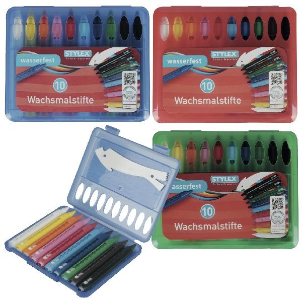 Crayons de lavage Toppoint dans une pochette 10 pièces