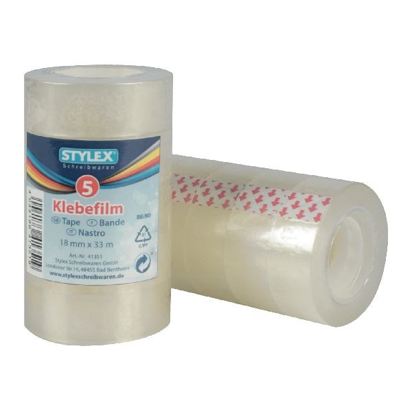 Stylex Klebeband 18mmx3m 5 Stück