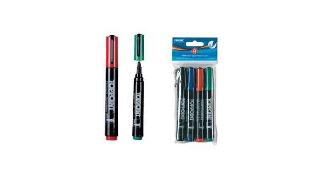 Rotuladores permanentes Toppoint 4 piezas