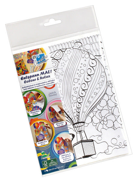 Info-Notizen in-8722-08 Kreatives Malblatt A5 Color Relax für Erwachsene