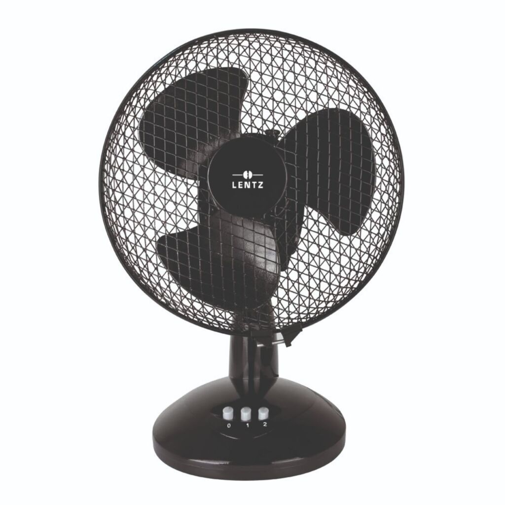 Lentz table fan 23 cm black
