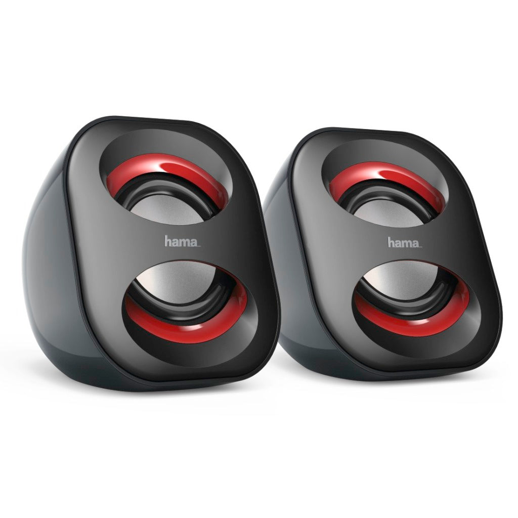 Hama notebook speaker sonic mobil 183 black red